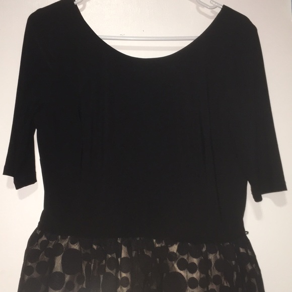 Eliza J Black Mesh Dress - Picture 2 of 6